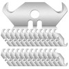 Bonsicoky 100PCS Utility Hook Blades Steel Razor Blades Safety Horn