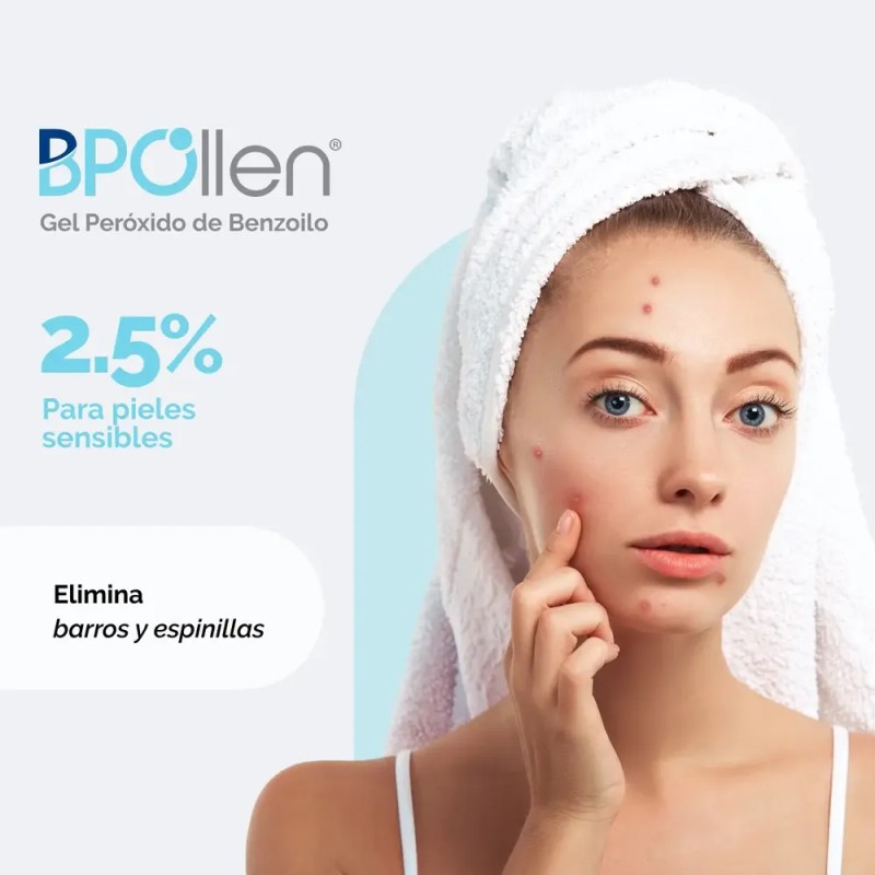 Gel Peróxido De Benzoilo Contra Barros Espinillas Bpollen
