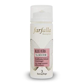 farfalla Aloe Vera straffendes Deluxe Gesichtsgel regenerierend 100 zertifizierte Naturkosmetik, 50 milliliter