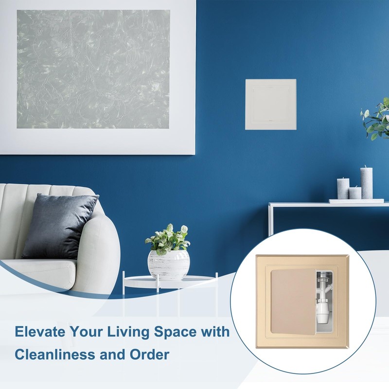 PATIKIL 5x5 Inch Self-Adhesive Access Panel, 2Pcs ABS Plumbing Access