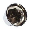 JIUXI ABS Chrome Plastic 33mm Push-on Bullet Flanged Lug Nut