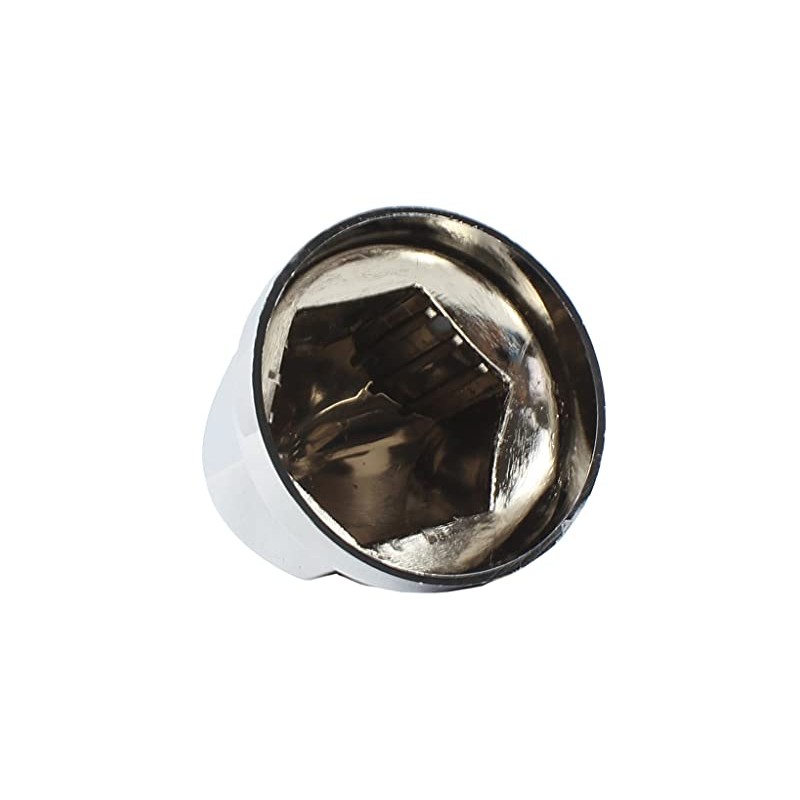 JIUXI ABS Chrome Plastic 33mm Push-on Bullet Flanged Lug Nut