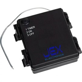 Jex Electronics Waterproof Four/4X/Quad AA Battery Holder Case Box 4.8V/6V with Timer Power Switch & Bare Wire Ends
