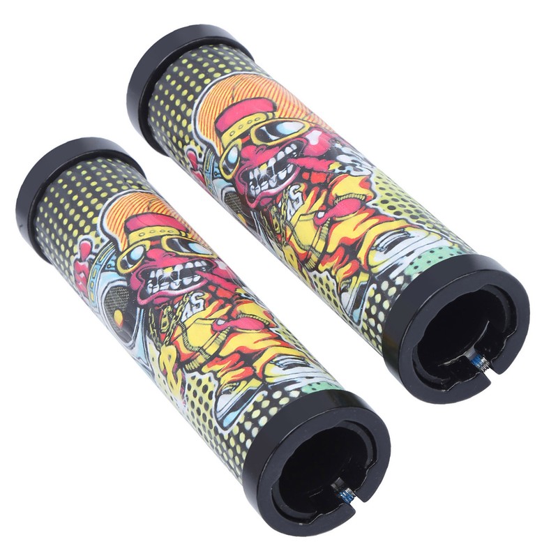 Handlebar Grips Fashionable Pattern Comfortable Cycling Equipment for Mountain BikesF