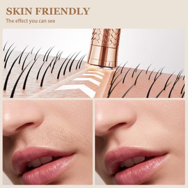 BLIBEE Facial Hair Removal for Women, Rechargeable Hair Removal Device, Painless Face Electric Razor/Shaver for Lip, Arms, Face, Peach Fuzz (Gold)