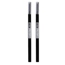 Maybelline New York Brow Ultra Slim Pencil für die Temperatur Augenbrauen mit KAM und Ultrafina Color Tip 006 Black Brown - 2 Cosmetics
