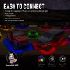 RGB LED Rock Lights Kit, YCHOW-TECH 4 Pods Underglow Multicolor