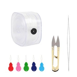 Pack of 8 elastic bands for bracelets, elastic, elastic bands, jewellery thread, jewellery making, ribbon crafts, transparent, elastic cord, elastic rubber, tear-resistant cord, transparent