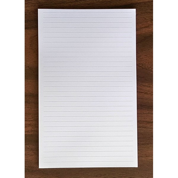 Lined Note Pad, 5" x 8", 50 Sheets, 1/4" Line