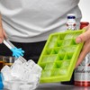 Ice Cube Tray, Silicone Square Ice Trays Easy Release Stackable