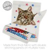 Breeze Decor Patriotic Siberian Garden Flag Set Wall Hanger Cat