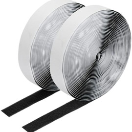 Strong Tape, Can Be Cut, Strong Adhesion, Stable, Durable, DIY, Commercial, Home, Industrial Use (Width 0.8 in x Length 9.8 ft (20 mm x 3 m) (Black)