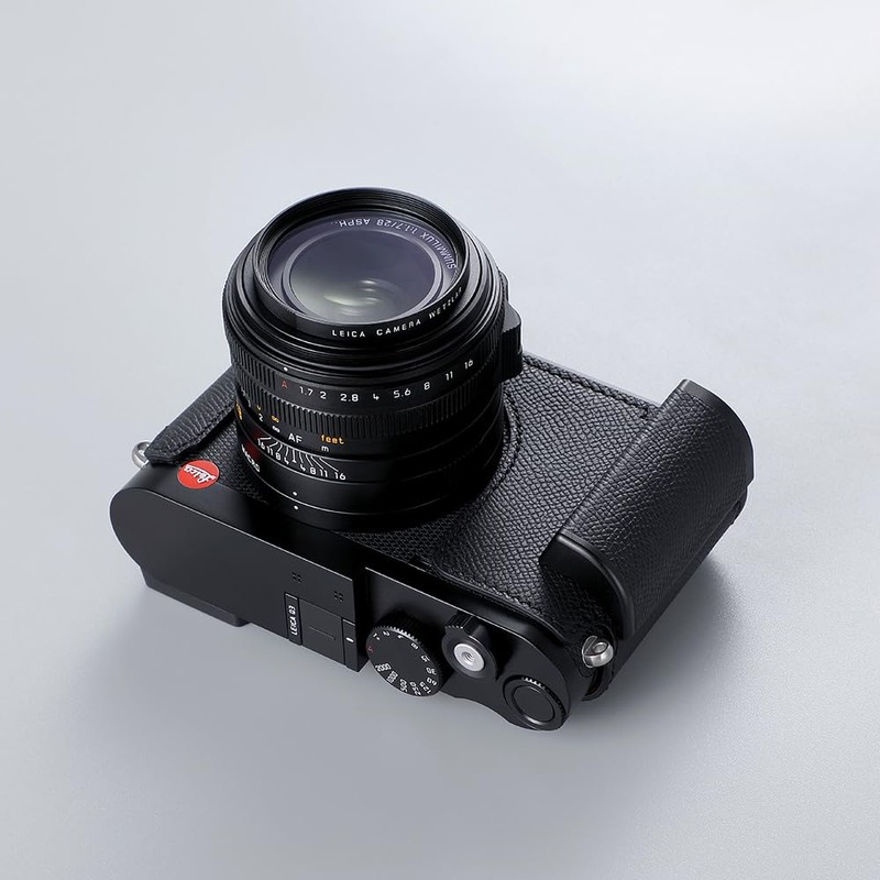 SIUTATDSH Camera Half Case for Leica Q3, Vintage Metal Genuine