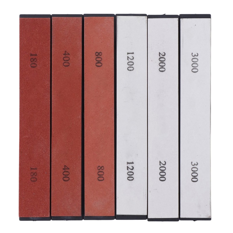 6PCS Knife Sharpening Stone 180 400 800 1200 2000 3000