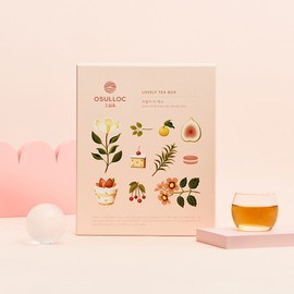 Osulloc [오설록][가벼운선물] 러블리 티박스 4종 (원산지:상세설명참조) [Osulloc][Light Gift] Lovely Tea Box 4 Types (Country of Origin: Refer to Detailed Description)