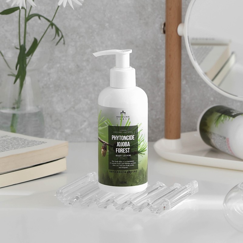 It's not sticky, but it's very moisturizing. Phytoncide forest body