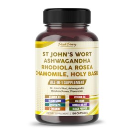 St. John's Wort Ashwagandha Rhodiola Rosea Chamomile - Made in USA
