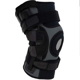 Vive Hinged Knee Brace with Side Stabilizers - Support for Patella & Meniscus Tear Pain for Men & Women - Adjustable Hinges for Hyperextension, MCL, ACL & Sports Injury - Heavy Duty for Stability