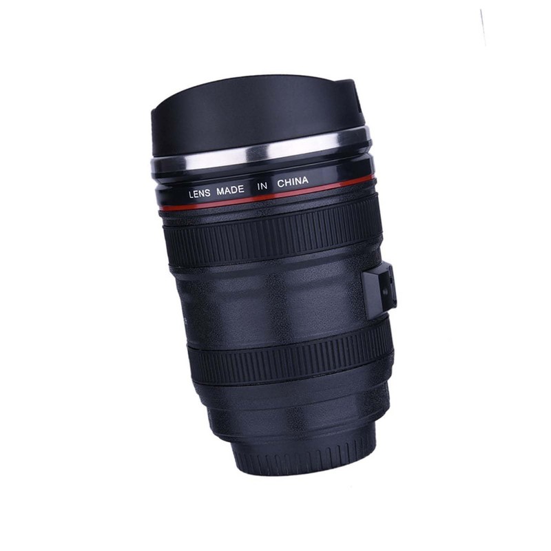 Camera Lens Shaped Insulated Cup Stainless Steel Creative Camera Lens