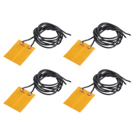 QUARKZMAN Heating Film Heating Plate 2.8 W 5 V Polyimide Heating Pad Glue PI Heating Elements Film 25 mm x 20 mm Heating Strip for Constant Temperature Pack of 4