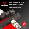 Clarks Cycle Systems MTB/Hybrid Threaded V-Brake Brake Pads, Two Pairs,