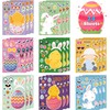 OHOME Easter Stickers - Easter Basket Stuffers for Kids - DIY Happy Easter Egg Bunny Sticker Easter Crafts Stickers,Kids Easter Gifts Decor Treats Games Toys Activities Party Favor Supplies(24 Sheets)