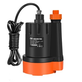 Submersible Water Pump, 1/3HP 2500GPH Utility Pump Portable Electric Clean Water Drainage Pump for Pool Draining, Flooding, Swimming Pool and Basement