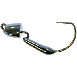 Z-Man, Finesse Bulletz Jighead, Freshwater, 1/5 oz, #1 Hook, Black, Package of 3 (FBH15-02PK3)