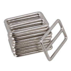 BQLZR 3,8 cm Silber Zink-Legierung Schwer geschweißte Tri-Glides Schnallen für Handtasche Pack von 10