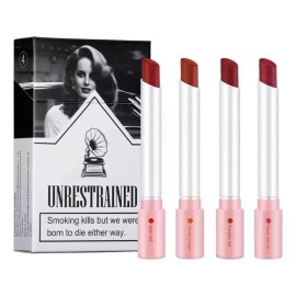 Set De Barra De Labios Mate De Larga Duración 4 Piezas