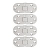 4PCS Door Hinge with Mounting Holes 316 Stainless Steel Hinge
