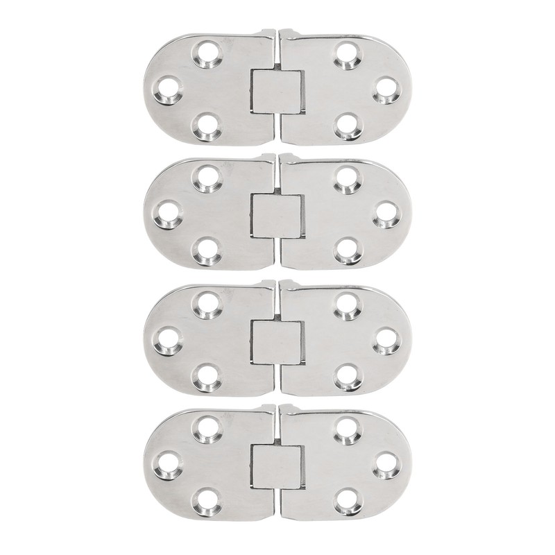 4PCS Door Hinge with Mounting Holes 316 Stainless Steel Hinge