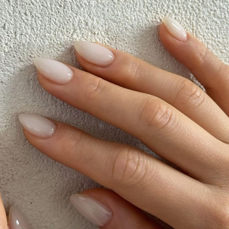 SXVME Uñas Postizas Blancas Cortas Almendradas, Uñas Postizas Blancas, Uñas