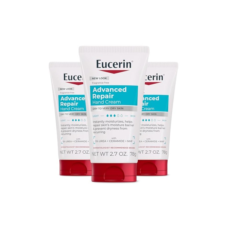 Eucerin Advanced Repair Hand Creme, 2.7 Ounce (Pack of 3)