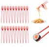 FDKYOEK 20 PCS Chopstick Fork, Plastic Chopsticks Fork Combo, Chopsticks