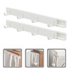 Garneck 2pcs Drawer Gap Slide Hooks Towel Rack Cookware Hanging