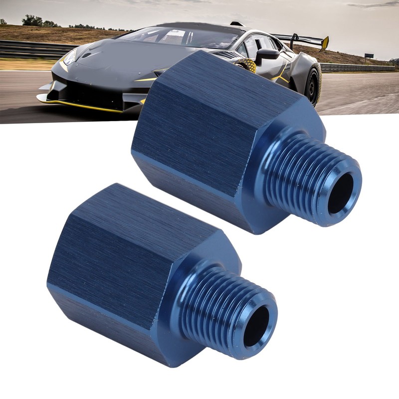 1Pair Pipe Fitting Adapter Blue Perfect Sealing Rustproof 1/8 NPT