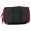 DURAGADGET Protective Shock-Absorbing Case (Black & Red) with Suede Lining