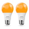 YukiHalu LED Amber Light Bulbs, A19 1800K E26 800Lm, 60W