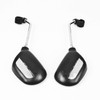 TekBox Pair of Oval Bicycle Bike Mirrors with Reflectors/For Mountain