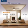 Amico Ceiling Fans with Lights, 42 inch Low Profile Ceiling