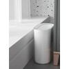 IEEK Small Waste Basket Slim Trash Can 3.2 Gallon/12L Clear