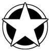 Military Star Vinyl Stickers 2-Pack – Waterproof Removable Car Decals