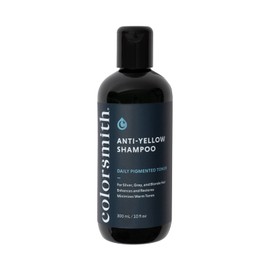 Colorsmith Anti-Yellow Shampoo, Men’s Toning Shampoo for Blonde, Silver, and Grey Hair, Purple-pigmented Cleanser Tones Hair by Neutralising Brassy Tones on Blondes and Brightening Grey Hair, 300 mL
