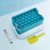 Bangp Upgrade Round Ice Cube Tray with Lid and Bin,2