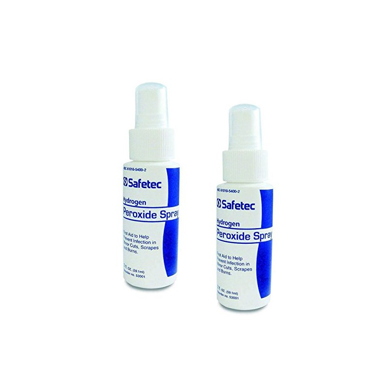 Safetec Hydrogen Peroxide Travel Spray, 2 Fl Oz (Pack of