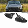Pair Carbon Fiber Style Mirror Cover Caps Add On Fit