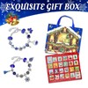 Blue Christmas Calendrier De L'Avent 2024, DIY Jewelry Making Kit
