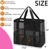 Fammart Mesh Beach Bag, Extra Large Beach Tote with Zipper