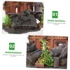 Sosoport 1pc Resin Craft Fish Tank Landscape Supply Decorative Wreckage
